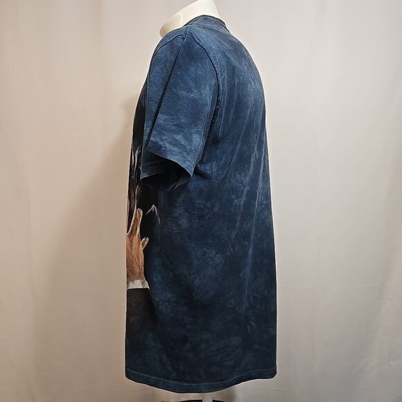 The Mountain Zombie Attack POV Shirt Mens Large Blue Horror Halloween Corpses - Picture 2 of 6